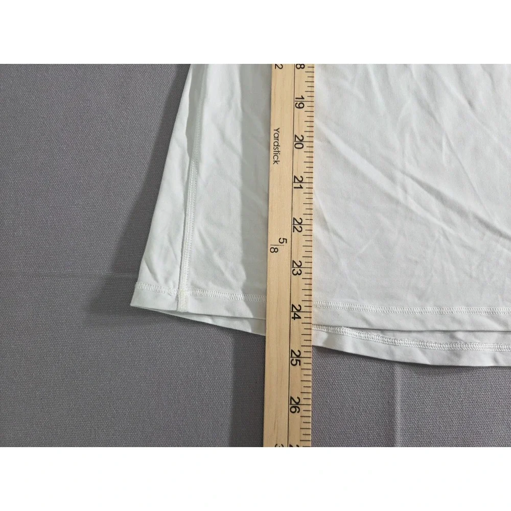 Lululemon Shirt Womens 4 White Ace Advantage Mesh Back Tennis Tank Top Stretch